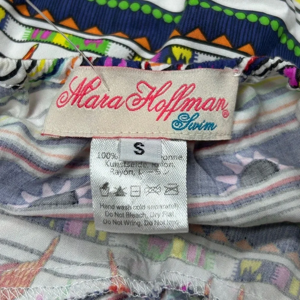Mara Hoffman Swim Boho Tropical Maxi Dress S Parrot Print Resort Cover‎ Up